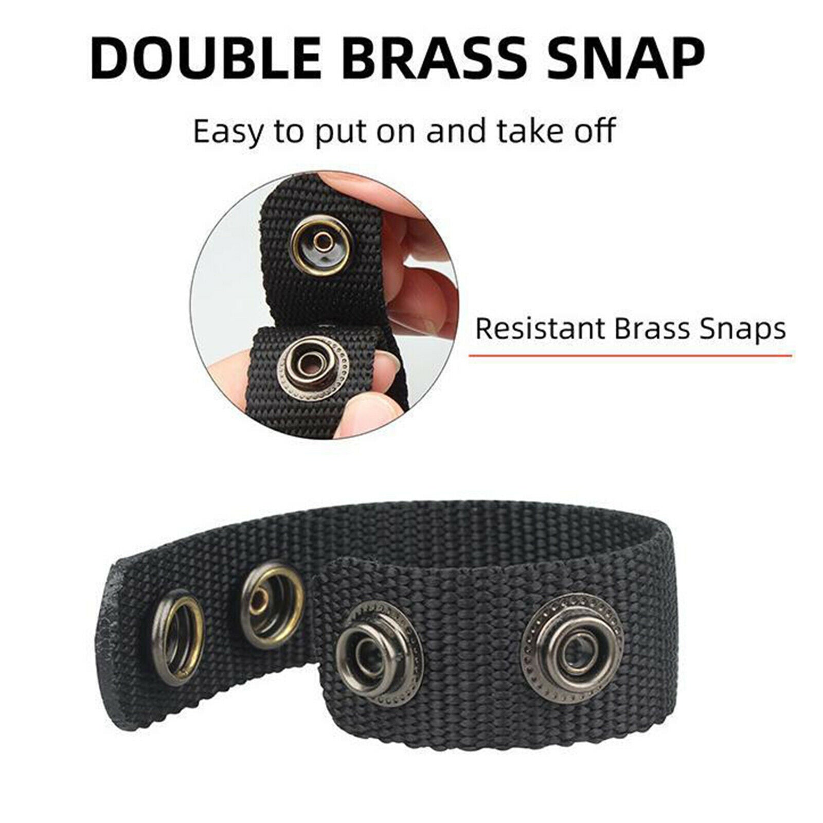 4x Nylon Duty Belt Keeper Heavy Duty 5/5.8cm Webbing Strap Keepers Holder