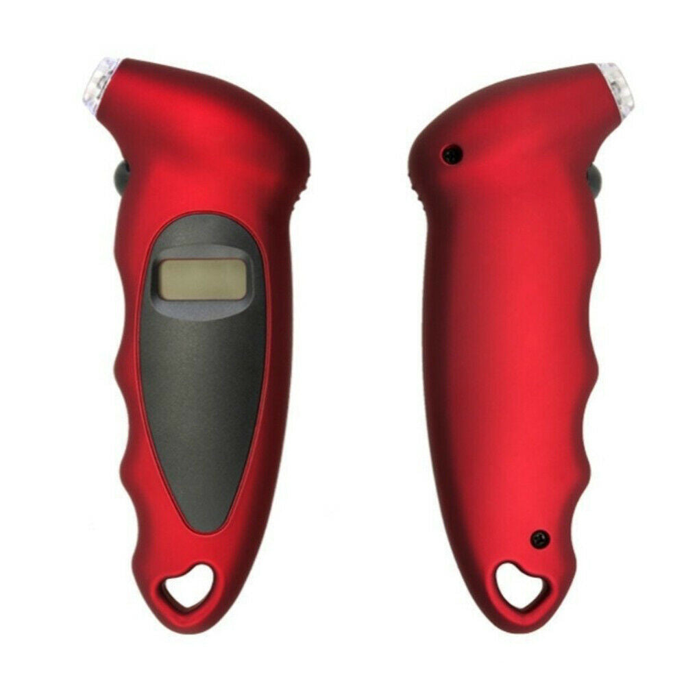 HB-110 Digital Tire Tyre Pressure Gauge 0-150 PSI for Car Motorcycle (Red)  @