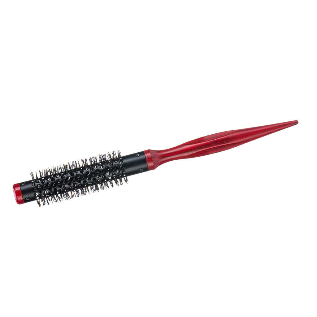 Hair Brush Nylon Bristle Short Hair Blow Drying Styling Rolling Rat Tail Comb