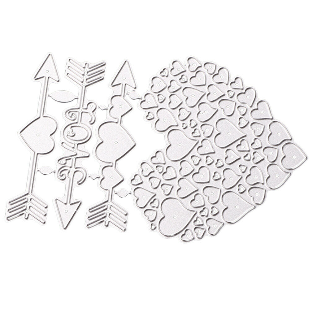 Love Heart Stencil Metal Cutting Dies DIY Scrapbooking Photo Album Decors