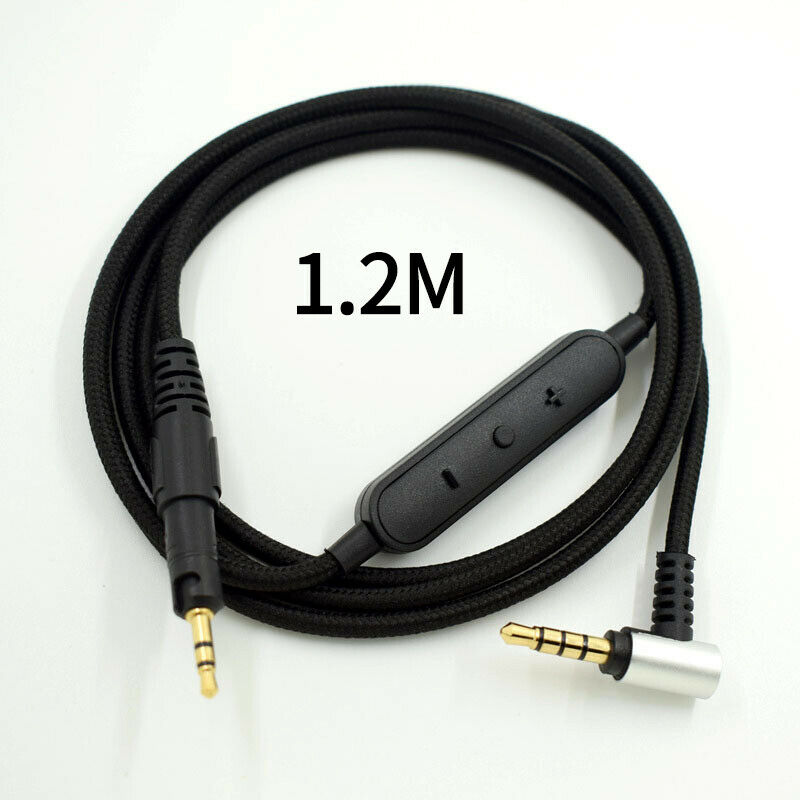 Replacement Audio Cable Wired Control with for Audio-Technica ATH-M50X M40X HeK4
