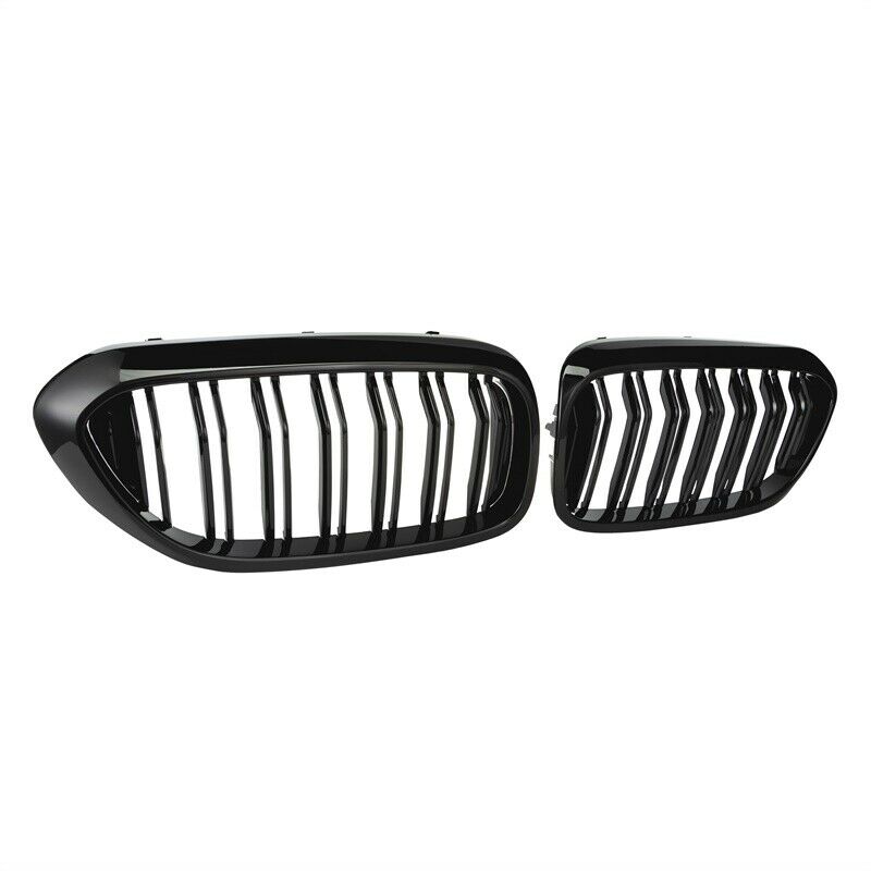 Pair Front Bumper Kidney Grilles Grills Hoods For BMW G30 G31 530i 540i 2017-18