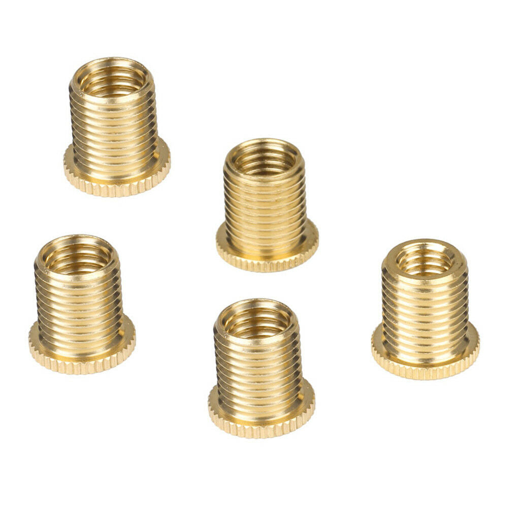 Pack of 5 Alloy Gear Shift Knob Thread Adapter Nuts Insert Set M10x1.25