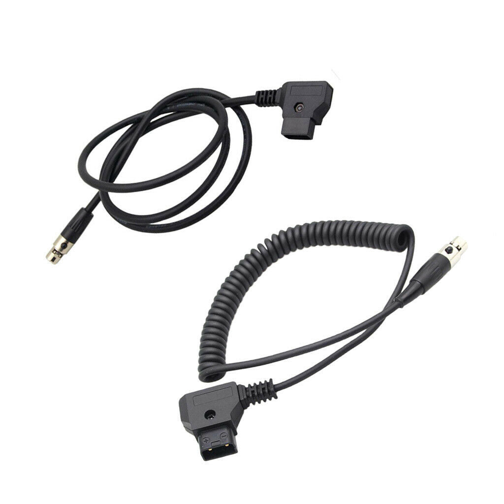 2x D-tap Male to 4pin Female Mini XLR Power Cable for Camera   Monitor