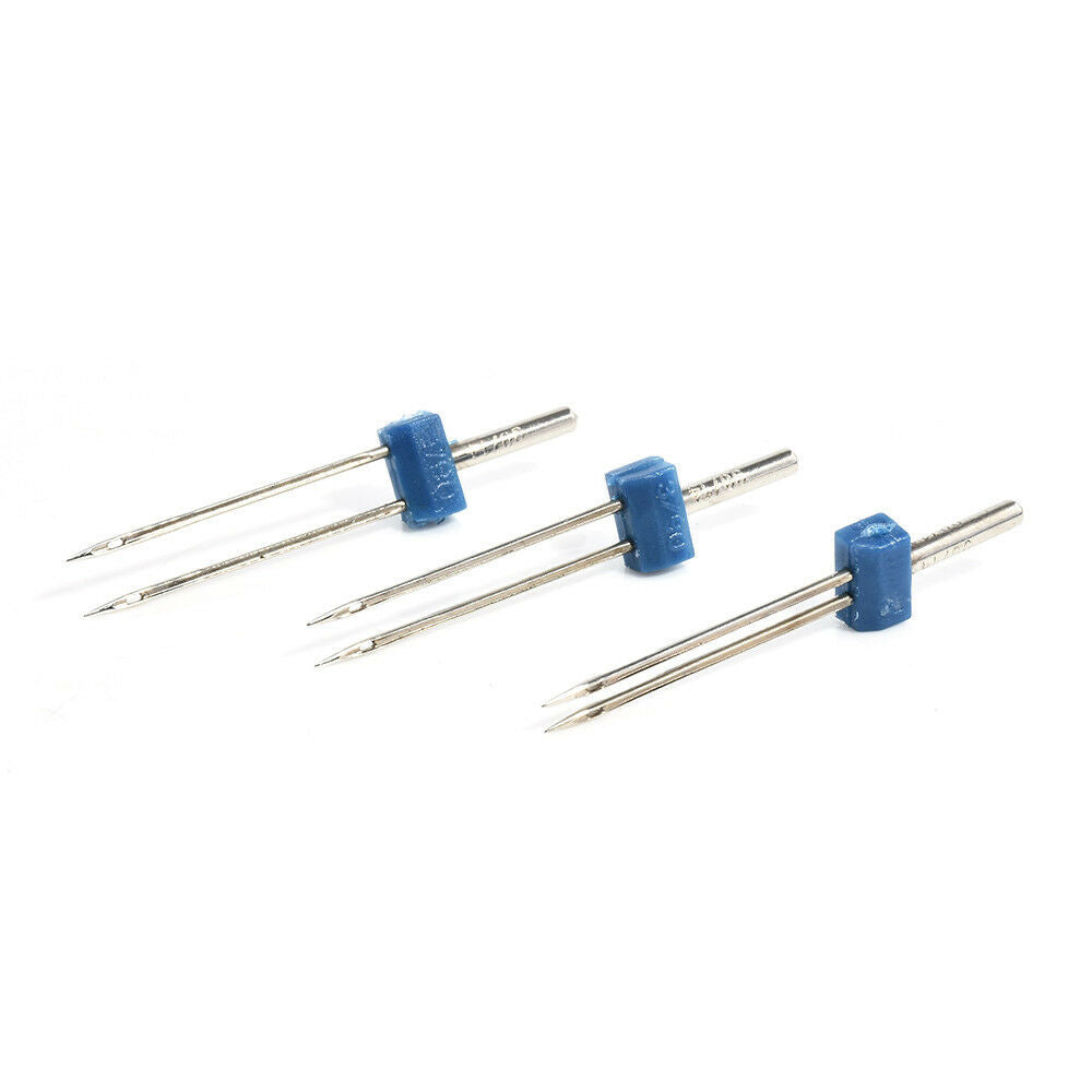 3PCS Steel  Stretch Twin needles Double Needle For Sewing machine Set DIY New