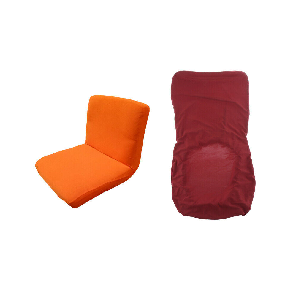 Orange &Wine Red 2Pcs Removable Short Kitchen Dining Bar Club One-piece Bar