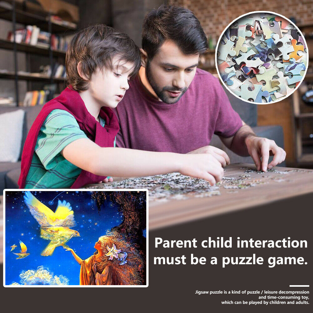 1000pcs DIY Girl and Pigeon Jigsaw Puzzle Children Adults Picture Toys Gift @