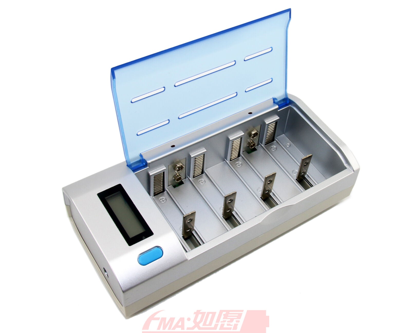Intelligent Smart LCD Charger/Discharger for D AA AAA 9V Ni-MH/Ni-Cd Battery US