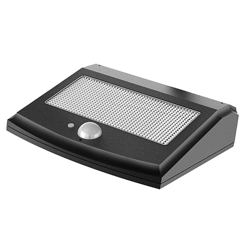 1pc LED Outdoor Solar Wall Light Motion Sensor Solar Lamp Black  White Light