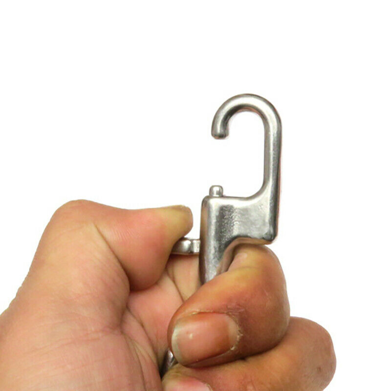 Diving Hook Stainless Steel Double Ended Bolt Snap Hook for Scuba Diving PetC6E6
