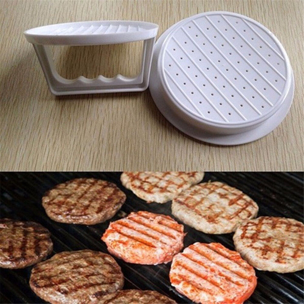 Plastic Burger Press Hamburger Meat Beef Grill Cooking Maker Kitchen Mold.l8