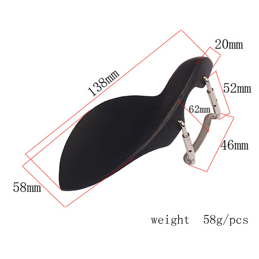 Violin Chin Rest for 1/4 3/4 4/4 Volin Instrument Accessories Black Wood