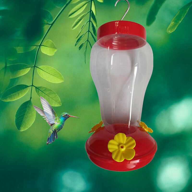 Field Feeding hummingbird bottle garden outdoor plastic flower iron hook Feed BD