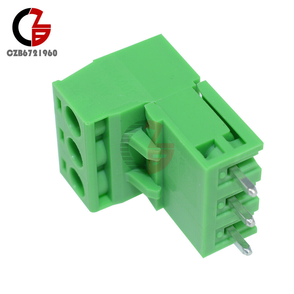 5PCS 5.08mm Pitch KF-3P KF2EDGK 3 Pin Plug-in Right Angle Terminal Connector