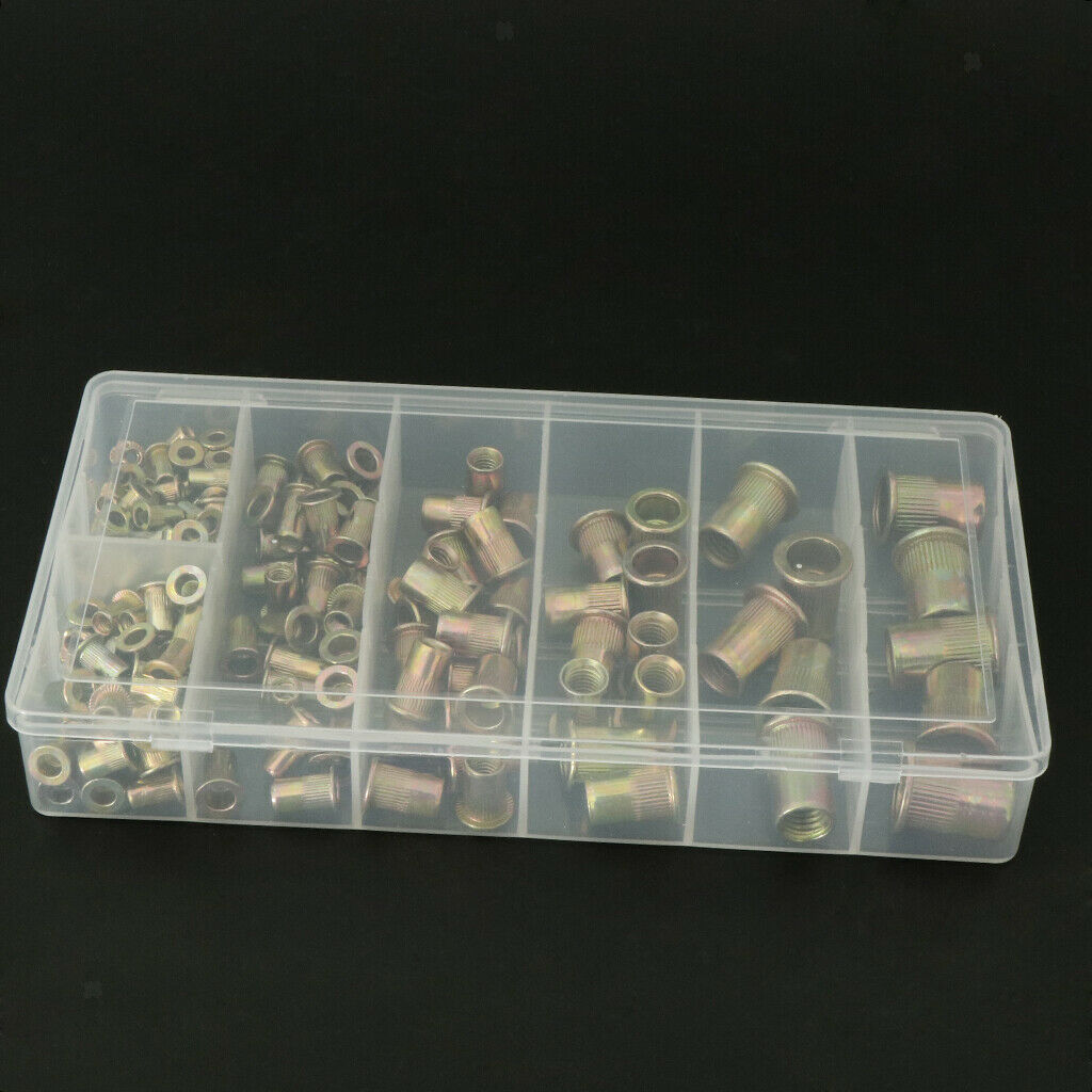 High Quality Zinc Plated Carbon Steel Rivet Nut Kit 165pcs/set