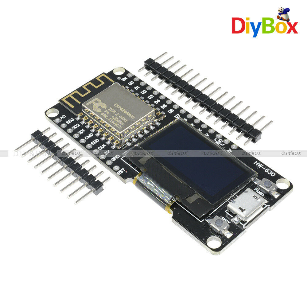 Wifi ESP8266 ESP-12F CP2102 Micro USB Development Board NODEMCU Wemos+0.96"OLED