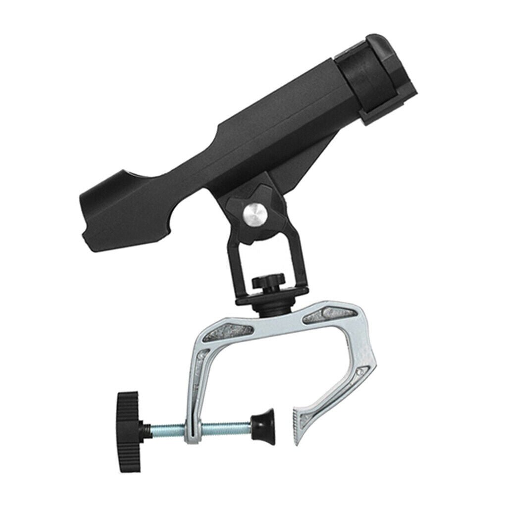 360 Degrees Rotatable Fishing Rod Holder Bracket W/ Screws For Boat Kayaking
