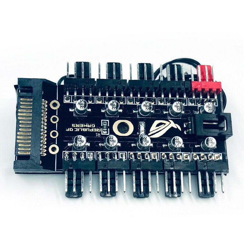 4Pin Cooling Fans Hub Splitter Cable 12V PWM LED Sata Power Suppply Adapt.l8