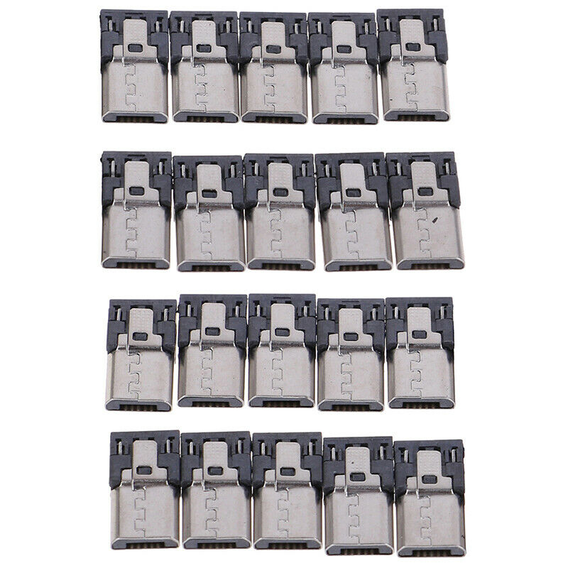 20Pcs 4 Pin USB Connector Jack Tail USB Plug Sockect Terminals Male Connect r Kt