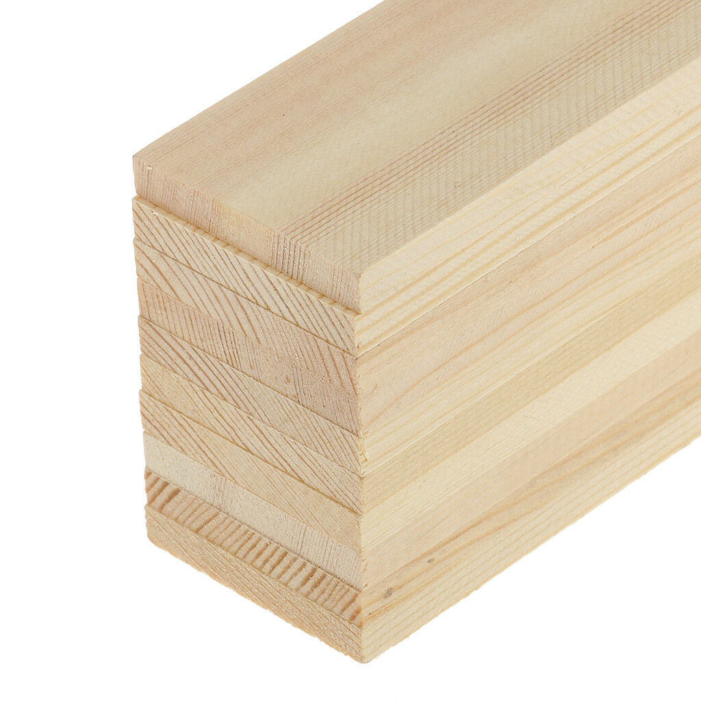 20 Natural Pine Wood Board Panels Craft Wood Plaque Sign DIY Modelling Craft