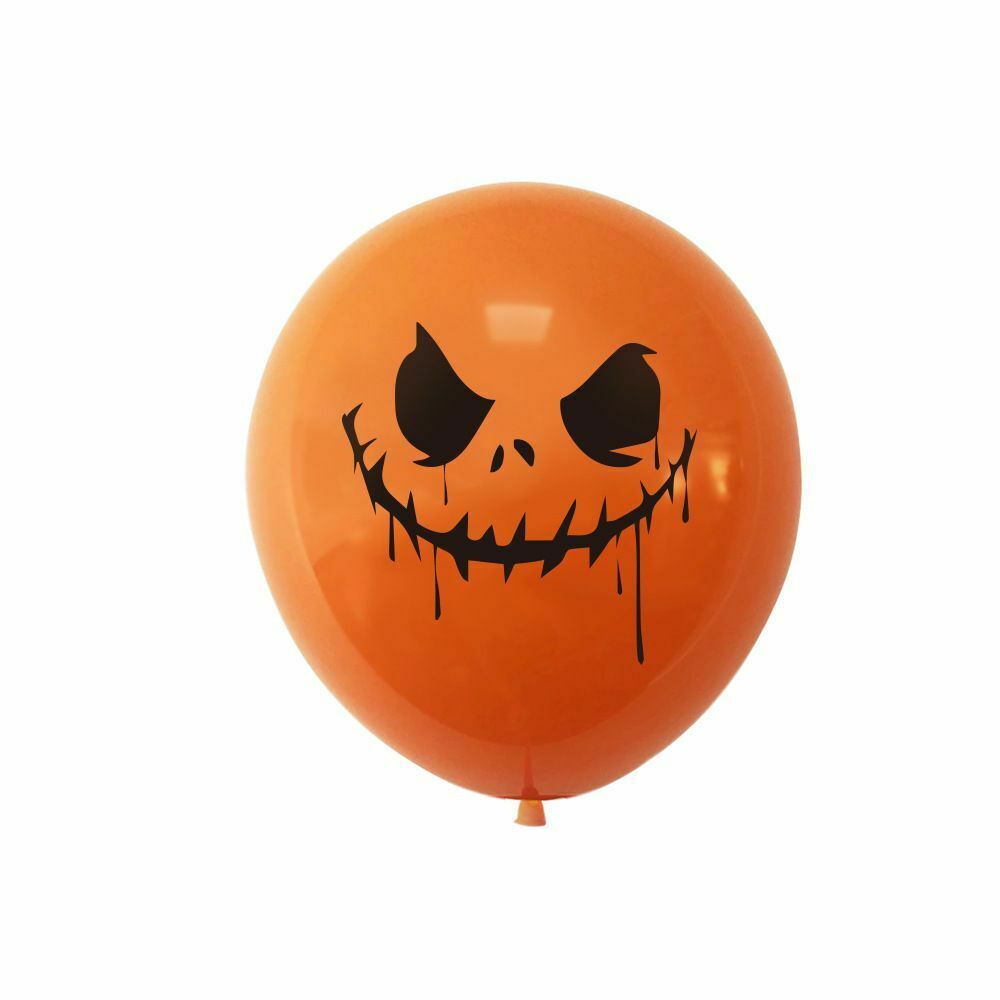 Festival Props Spider Cake Topper Banner Halloween Balloons Set Pumpkin Garland