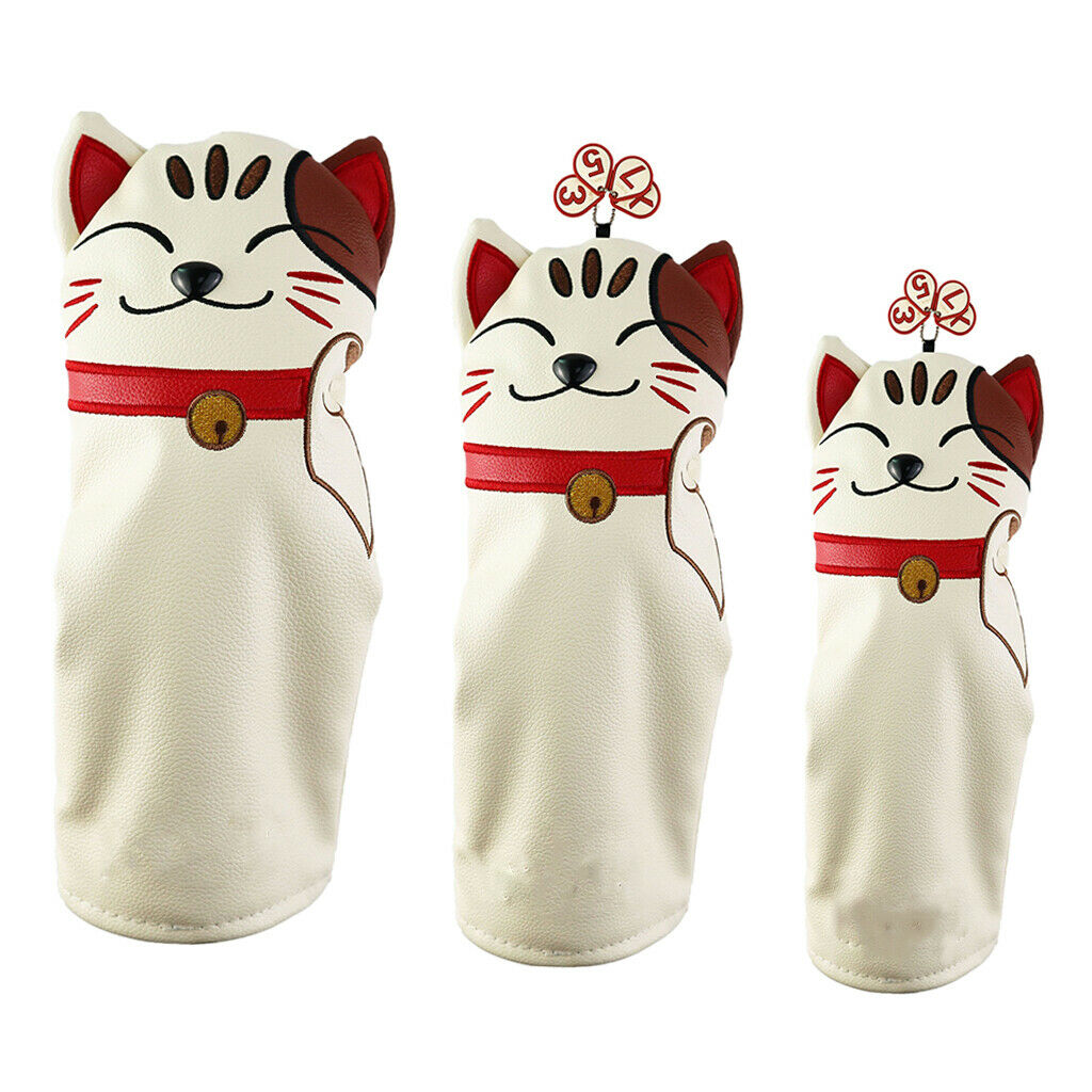 3pcs Waterproof Golf Wood Head Cover Fairway 400cc No.1 3 5 Driver Headcover