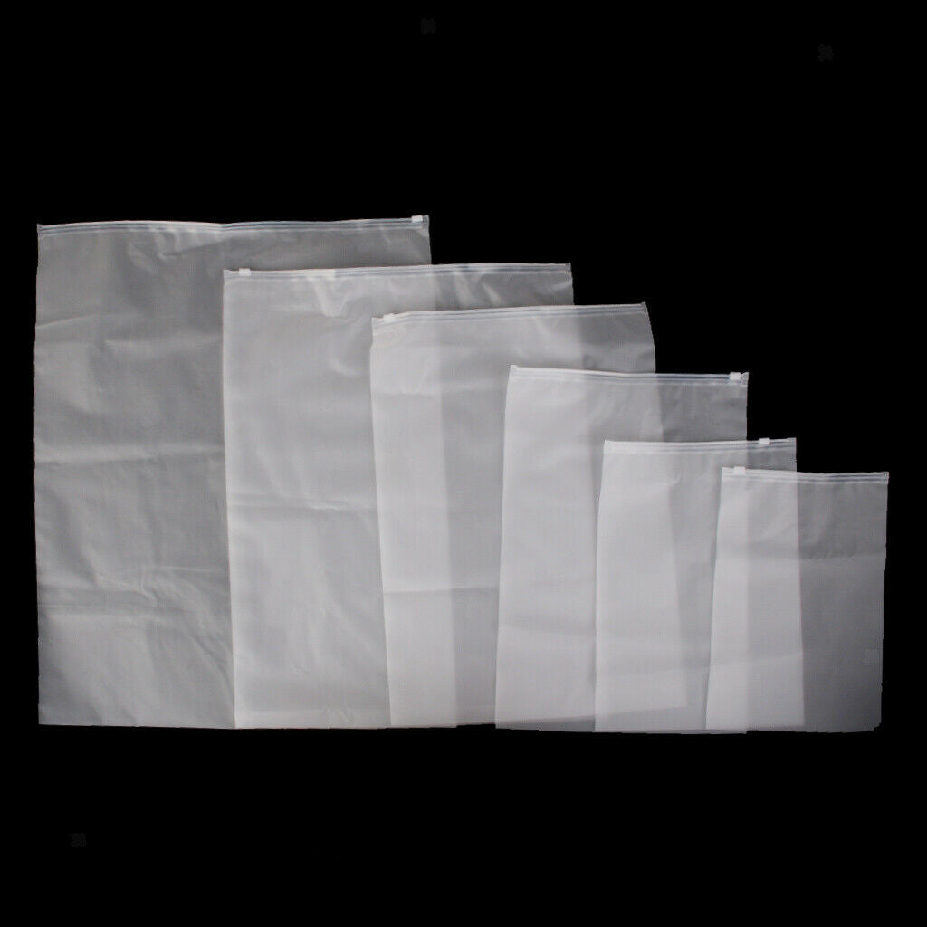 6pcs Clear Sealed Travel Storage Bags Pack Luggage Storage Holder Pocket