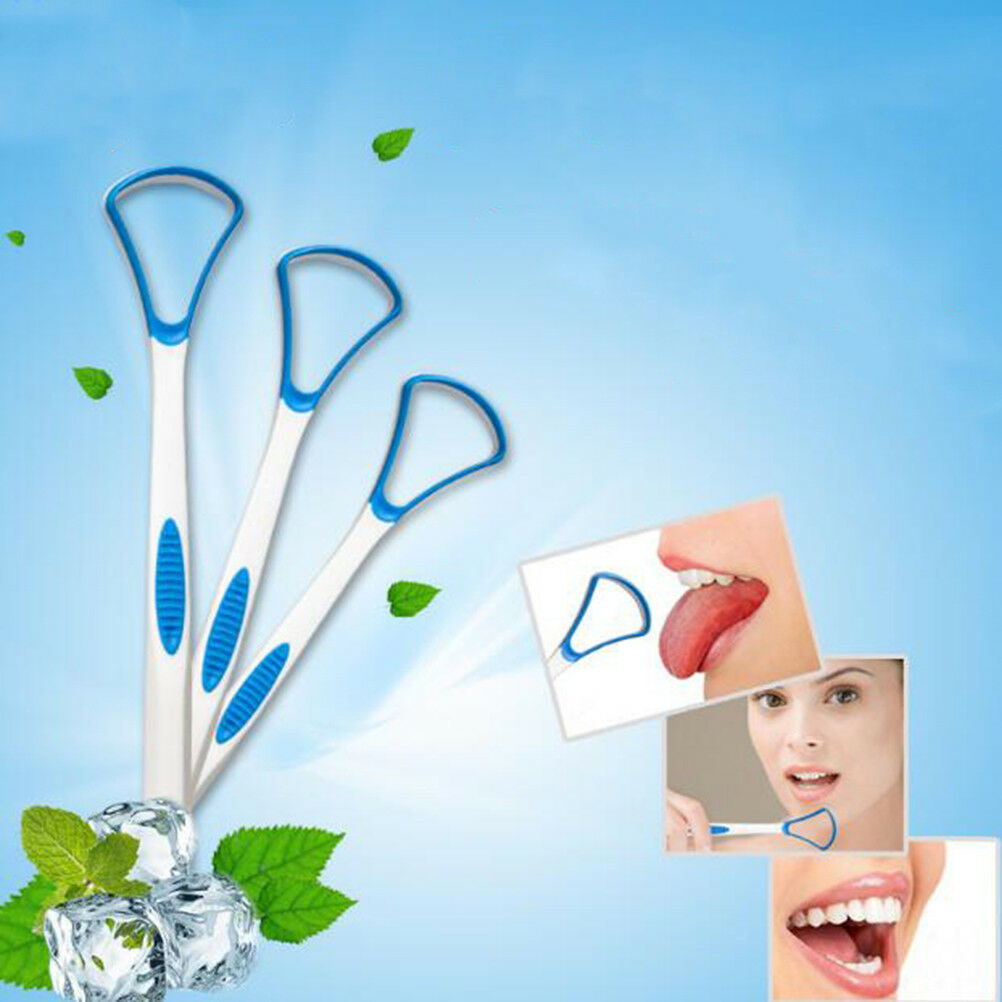 Tongue scraper oral dental care plastic tongue cleaner brush tool for ora.l8