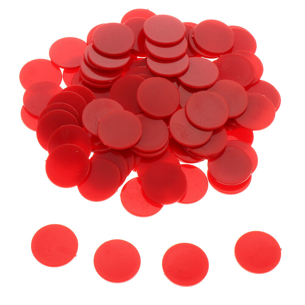25MM barreled Plastic Coin Chip money 100 barrels a barrel plane Boundless Red