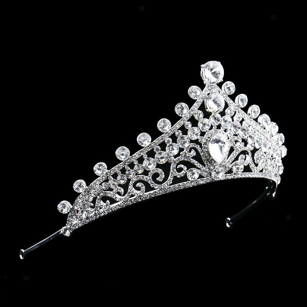Royal Crystal 3A Zircon Crown Tiara Wedding Bridal Headband Hair Accessories