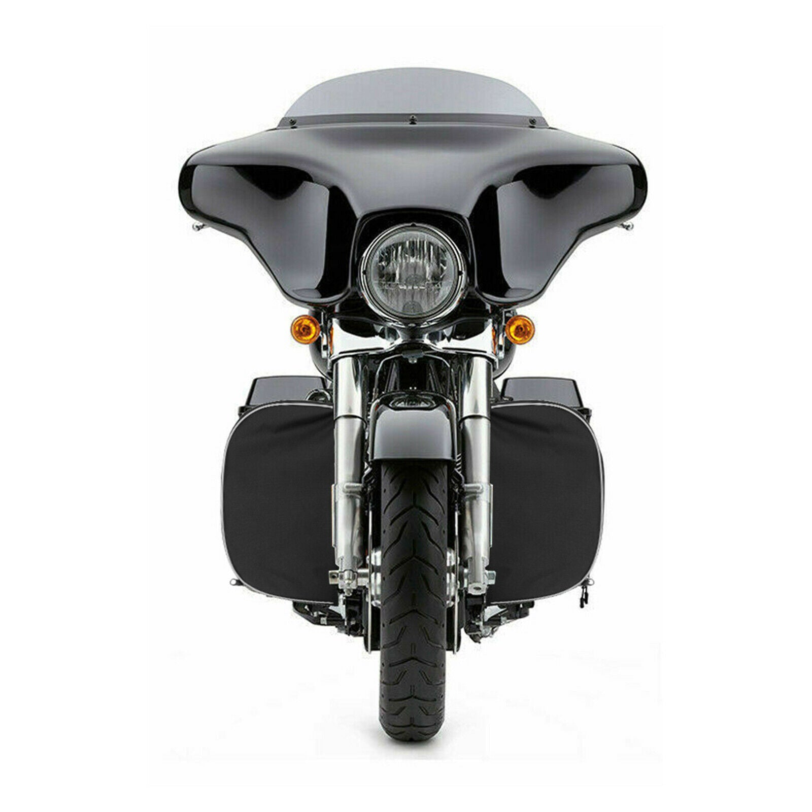 2PCS Motorcycle Soft Lowers Chaps Leg Warmers for Touring Street Glide 1980-2020
