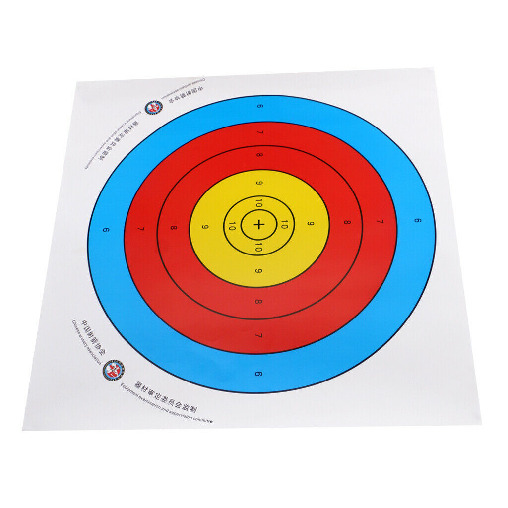12x Archery Target Paper Hunting Practicing Shooting Target Sheets 40x40cm