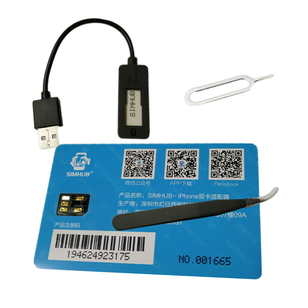 Dual Sim Card Double Adapter Convertor For   5/6/7Plus/8/XS
