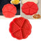4-Cavity Red Silicone Muffin Mold Bread Baking Mould Bakeware Candy DIY Mold