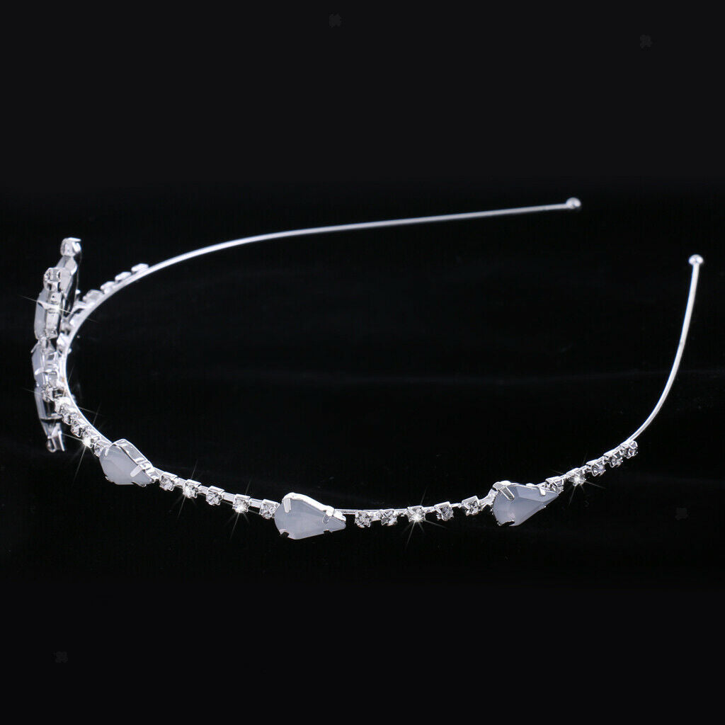 Wedding Bridal Girls Crystal Hexagram Flower Headband Hair Accessories