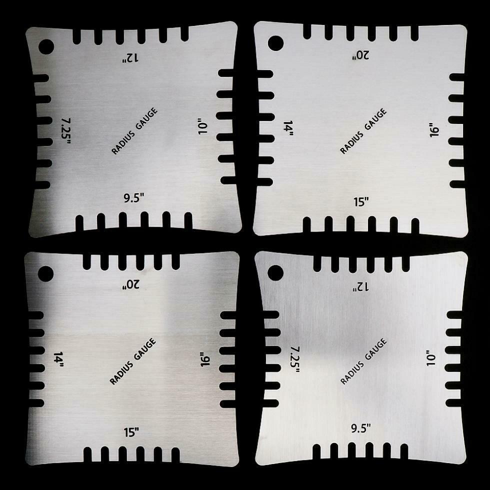 4x String Gauge Action Ruler Guide Setup Measuring Luthier Tool for Guitar Bass