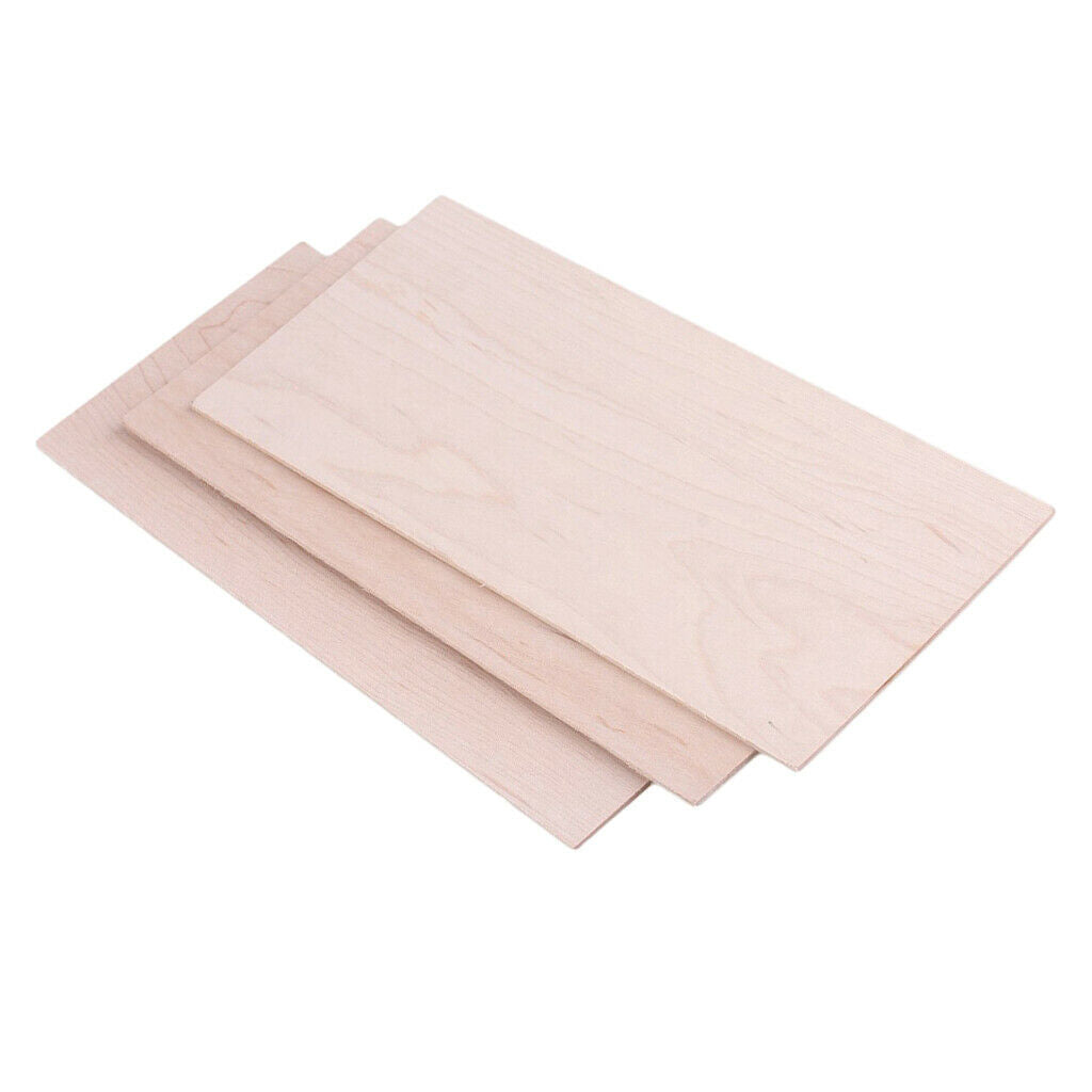 3x Guitar Parts Maple Wood Head Veneer Headstock Tool