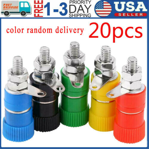 20pcs Binding Post Terminal Female Socket Jack for 4MM Banana Plug Connectors US