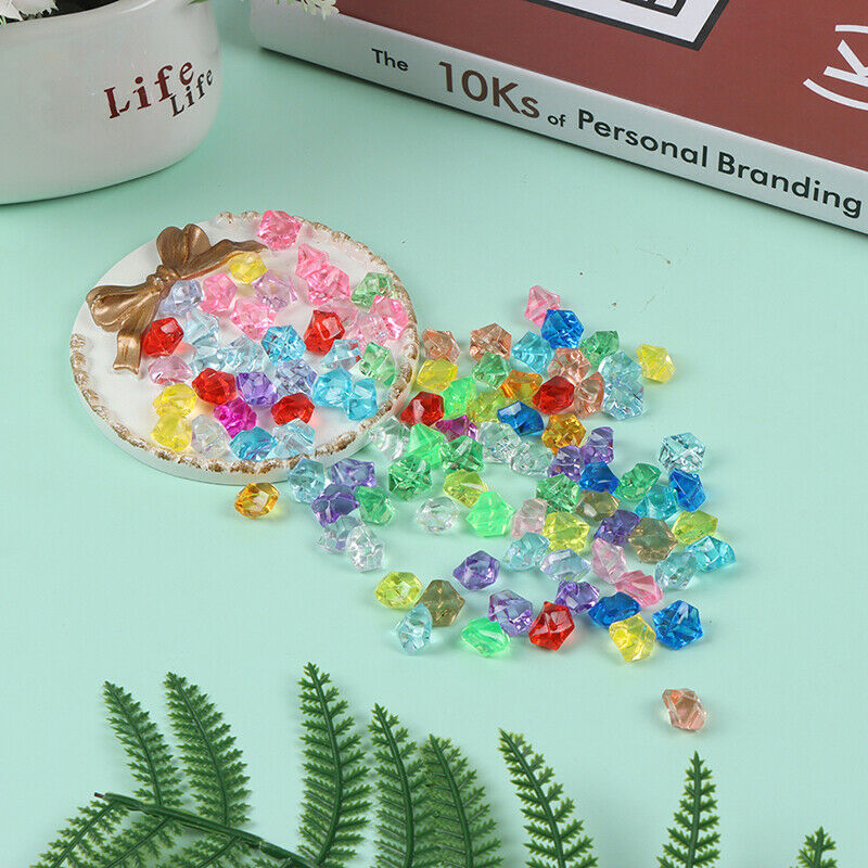 100Pcs Artificial Ice Bare Irregular Plastic Ice Photography Fish Tank De JYDFA