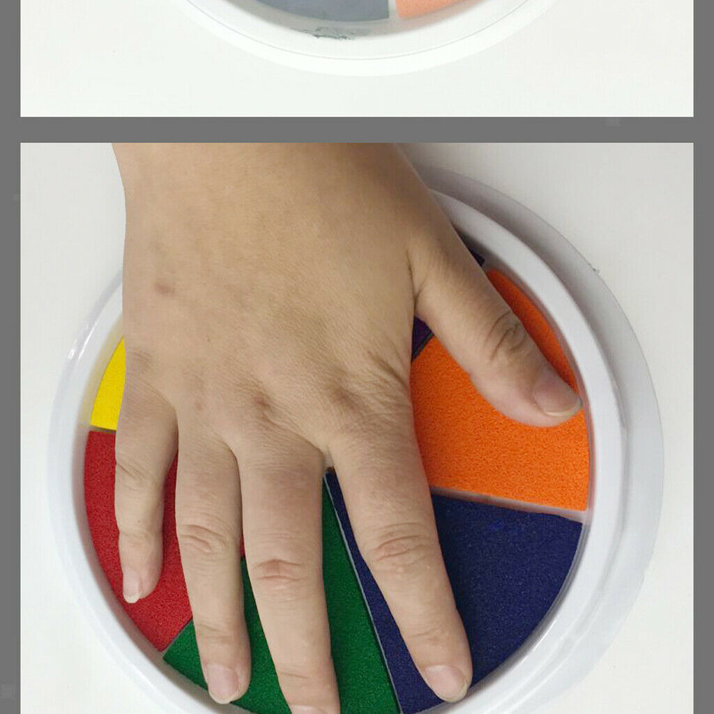 Children Finger Graffiti Paint Pigment Ink Pad Kit Washable Crafts Natural