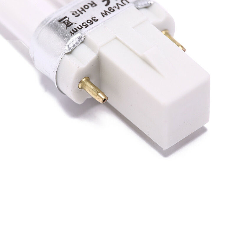 2pcs 9w uv lamp bulbs for nails lamps replacement gel nail dryer uv light.l8