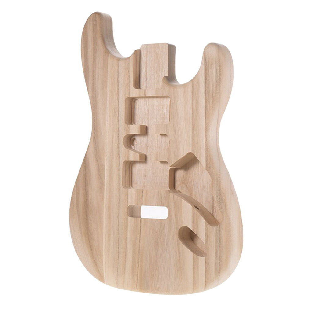 Unfinished guitar body, electric guitar body for ST electric guitar itself
