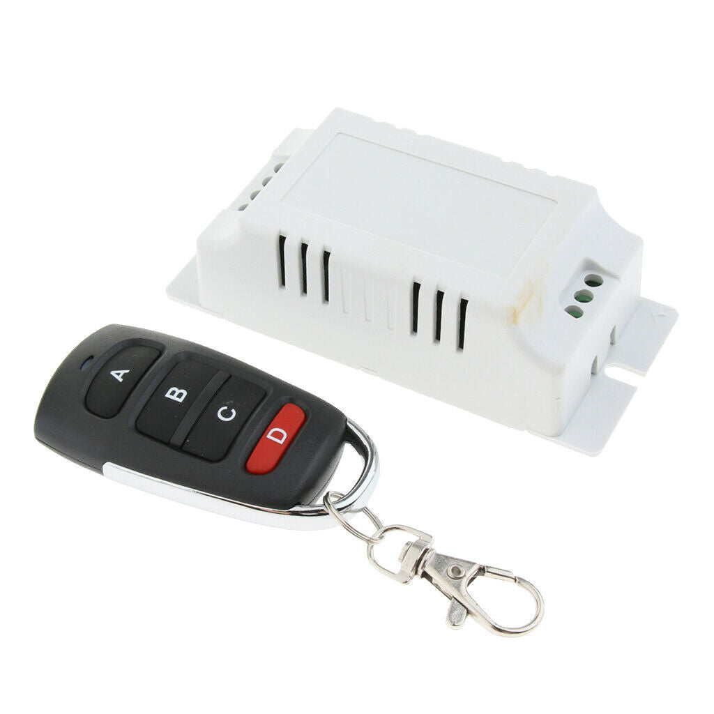 AC85V-250V  10A Relay 4CH Wireless Remote Control Switch Transmitter