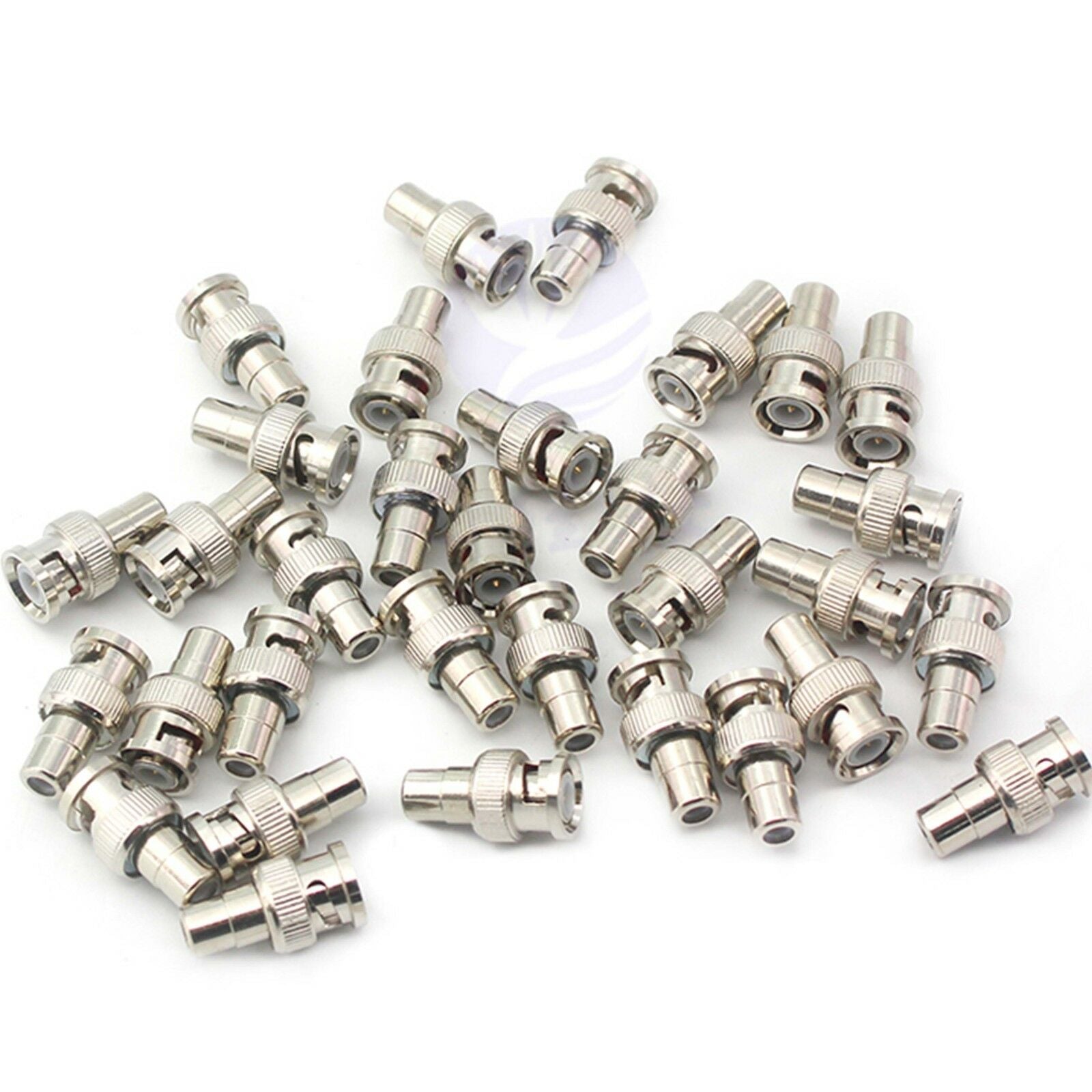 2x BNC Male to CA Female M/F AV Straight Connector Adapter Coupler Converter