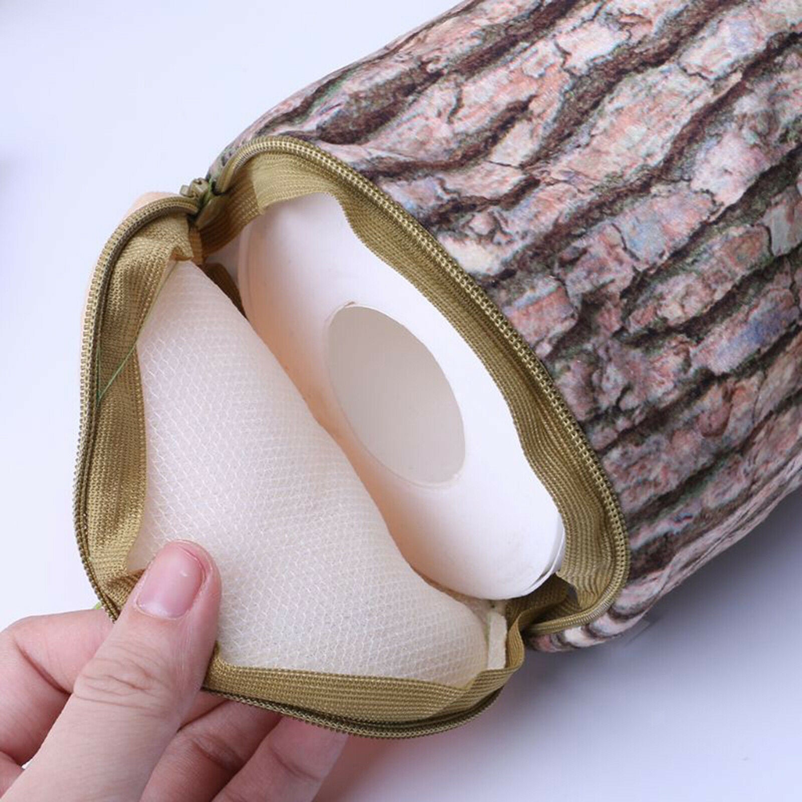 Premium Tree Bark Tissue Box Napkin Holder for Car Camping Office Decor