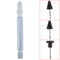 75mm Stainless Steel Percussion Massage Tip Extension Rod Massager Bit Tip gt Lt