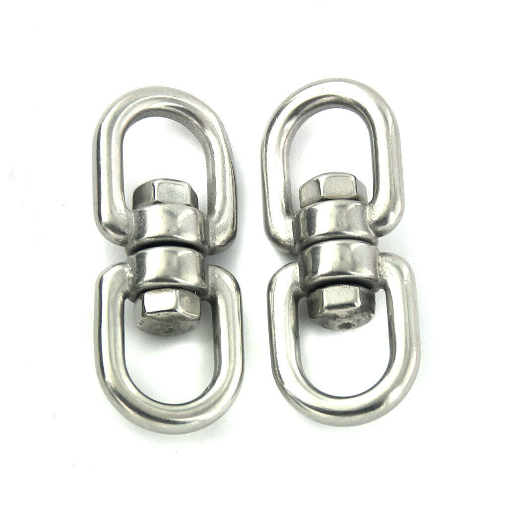 3X 2pcs Carabiners Hooks Buckles Rotation for Hiking Climbing Mountaineering