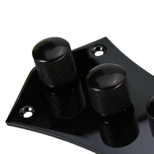 Black Pre-wired Control Plate for Jazz Bass