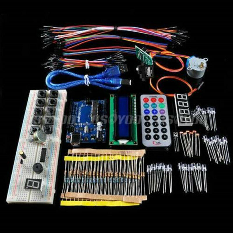 DIY New UNO R3 Board Projects Ultimate Starter Learning Kit For Arduino 1602 LCD