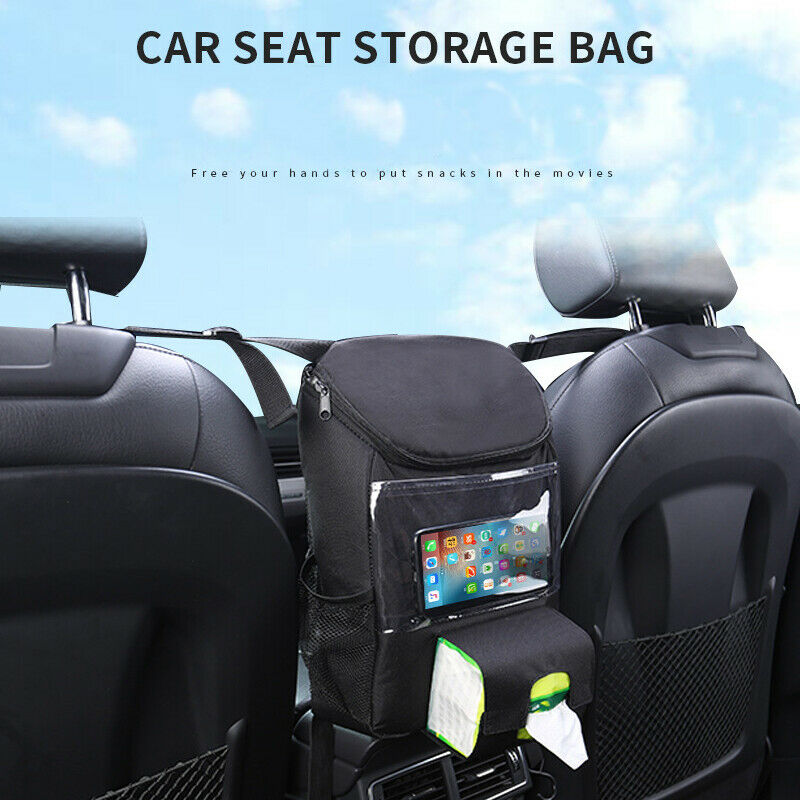 Car Seat Back Waterproof Hanging Bag Second Row Multifunction Storage Universal